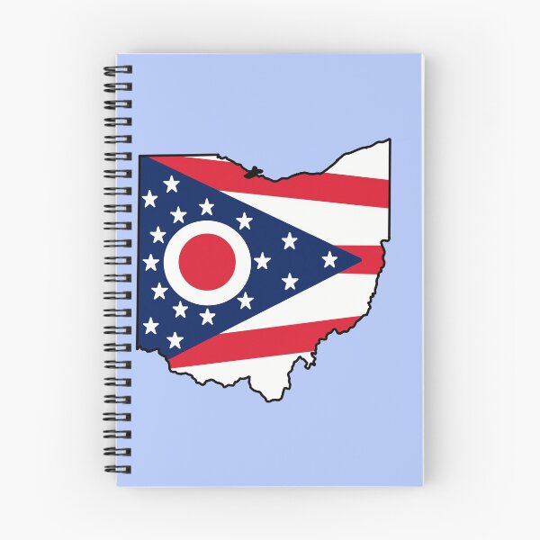 Item preview, Bandera del estado de Ohio con mapa del estado designed and sold by okunicka.