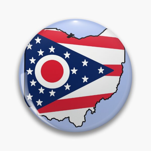 Item preview, Ohio state flag with state map designed and sold by okunicka.