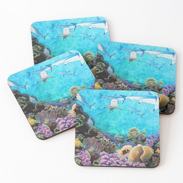 Item preview, Shiver - shark painting designed and sold by Kris Fairchild.