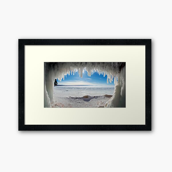 Jaws of Winter, Lake Superior Framed Art Print