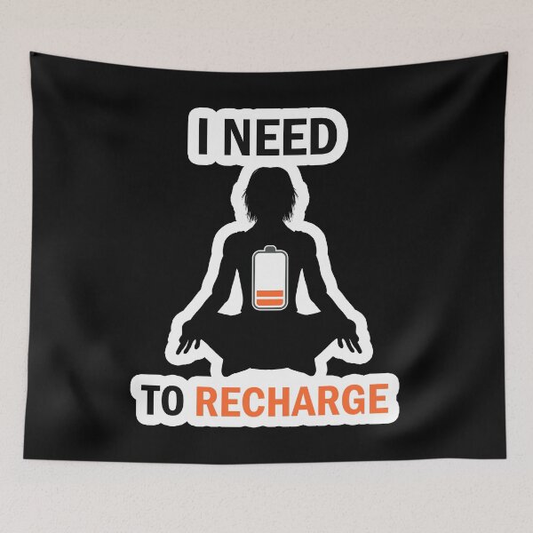 Item preview, I NEED TO RECHARGE FUNNY designed and sold by letsgoh.