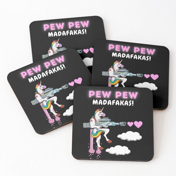 Item preview, Pew Pew Madafakas Cool Unicorn designed and sold by Frosty1489.