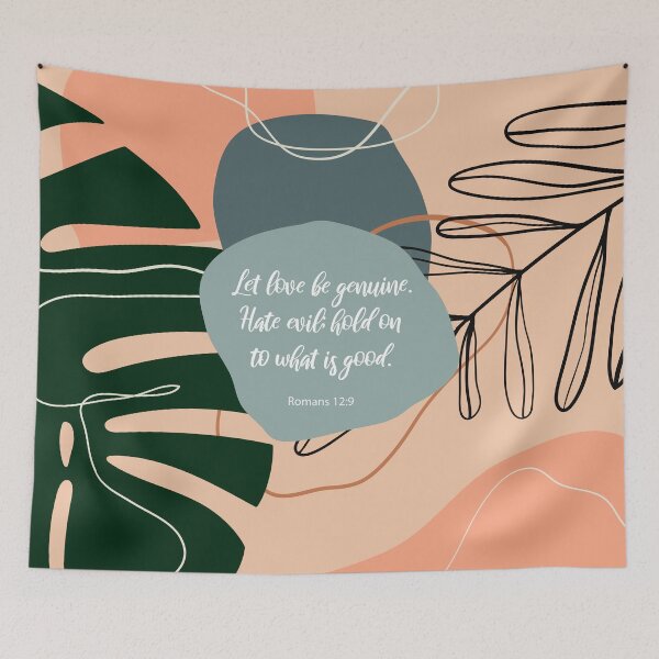 Item preview, Let love be genuine. Romans 12:9, Bible Verse designed and sold by StudioCitrine.