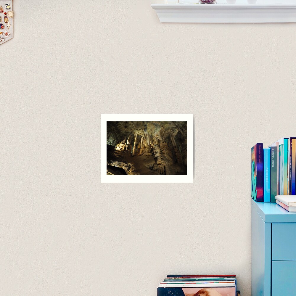 Inside the caves Art Print