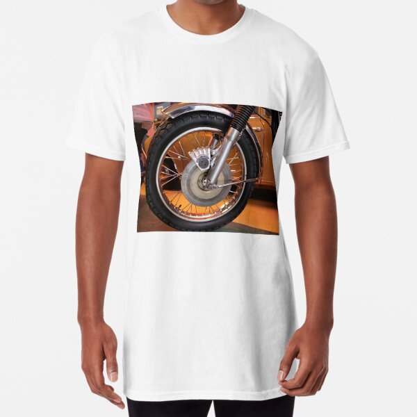 classic motorcycle wheel with spokes .. beautiful design Long T-Shirt