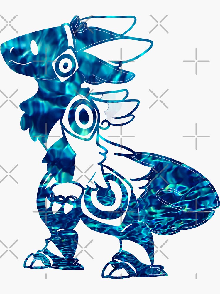 Protogen Fursuit Furry Fursona waving hello blue tie dye