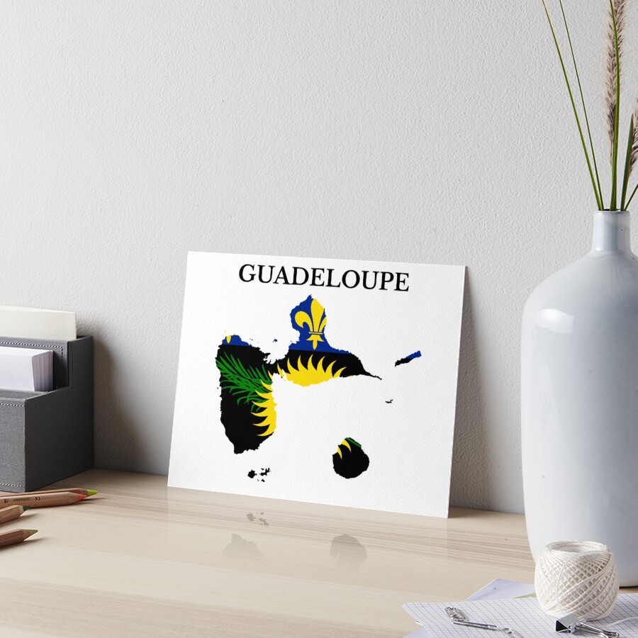 Guadeloupe Map Flag, France, French Region