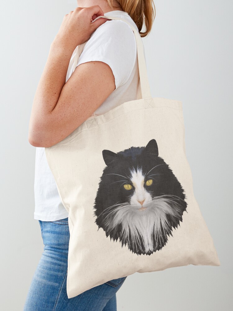 Bolso de Lona Mujer, Tote Bag Tela de Gato Lindos y Grandes