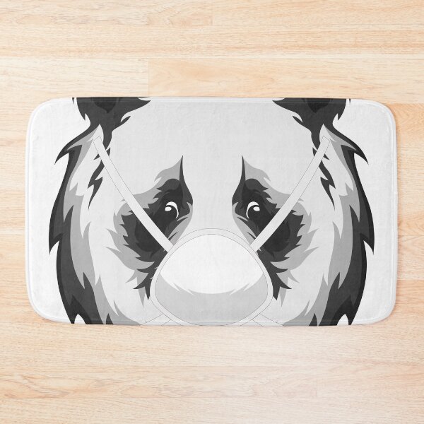 Item preview, Panda with a health mask designed and sold by Marchart Studio.