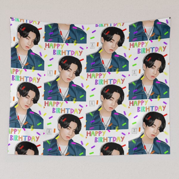 Item preview, Happy birthday Jungkook designed and sold by fayetheartist.