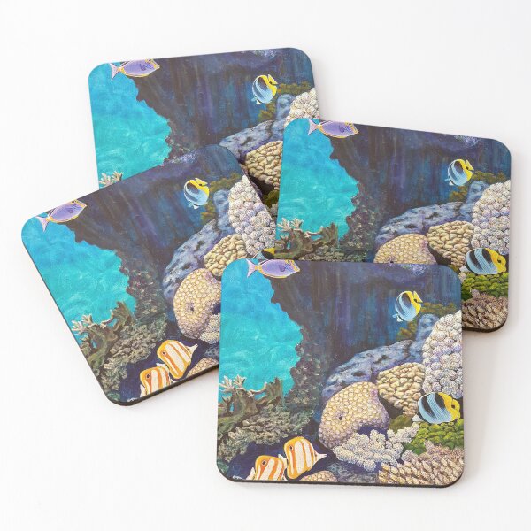 Item preview, Gathering - coral reef painting designed and sold by Kris Fairchild.