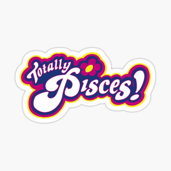 totally pisces! - y2k 2000s aesthetic zodiac star sign vibes Sticker