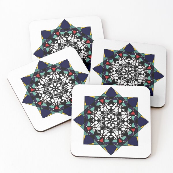 Item preview, “The Flower of depth” - Golden rule - geometric shape -pattern - colorful - black and white  designed and sold by BDLVandFriends.
