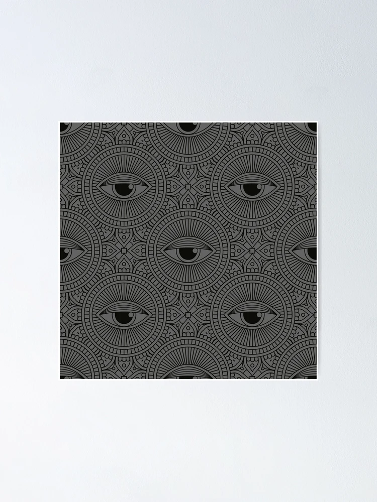 Thumbnail 1 of 3, Poster, Eyes Pattern designed and sold by mischellero.