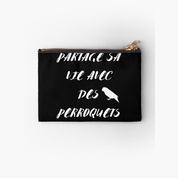 Item preview, Partage sa vie avec des perroquets citation en francais designed and sold by L'Atelier Oranjade.