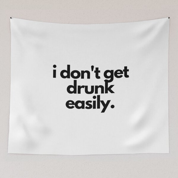 Item preview, White Lie Party Wasted Drunk Minimalistic Costume Quote designed and sold by luchik-and-co.