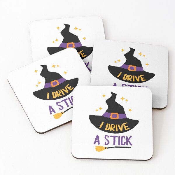 Item preview, Witch Halloween Broom Broomstick Hat I Drive A Stick Witchy Funny Costume Graphic Halloween Meme designed and sold by gkao.