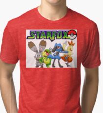 Pokemon Star Fox Tri-blend T-Shirt