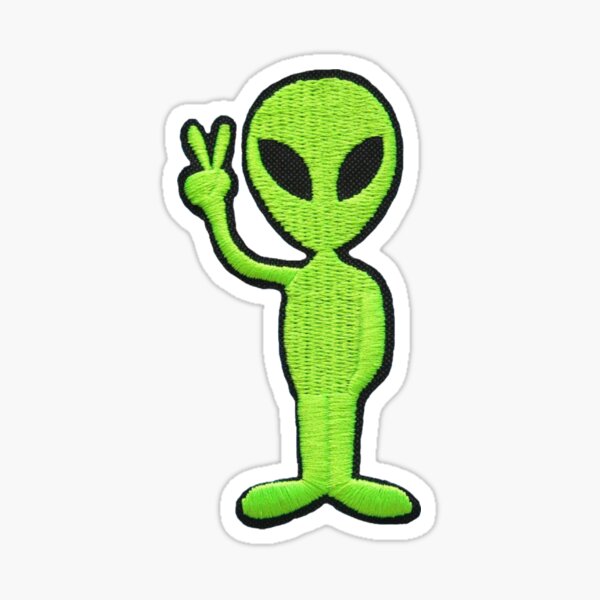 alien patch Sticker