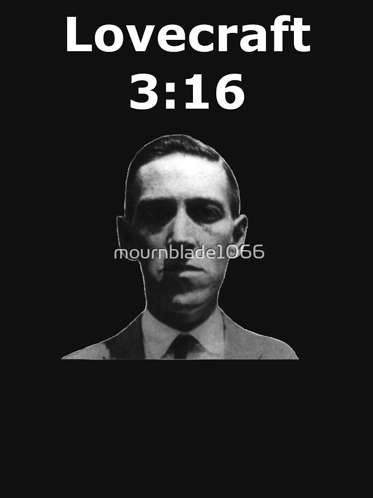 Thumbnail 7 of 7, Essential T-Shirt, Lovecraft 3:16 designed and sold by mournblade1066.