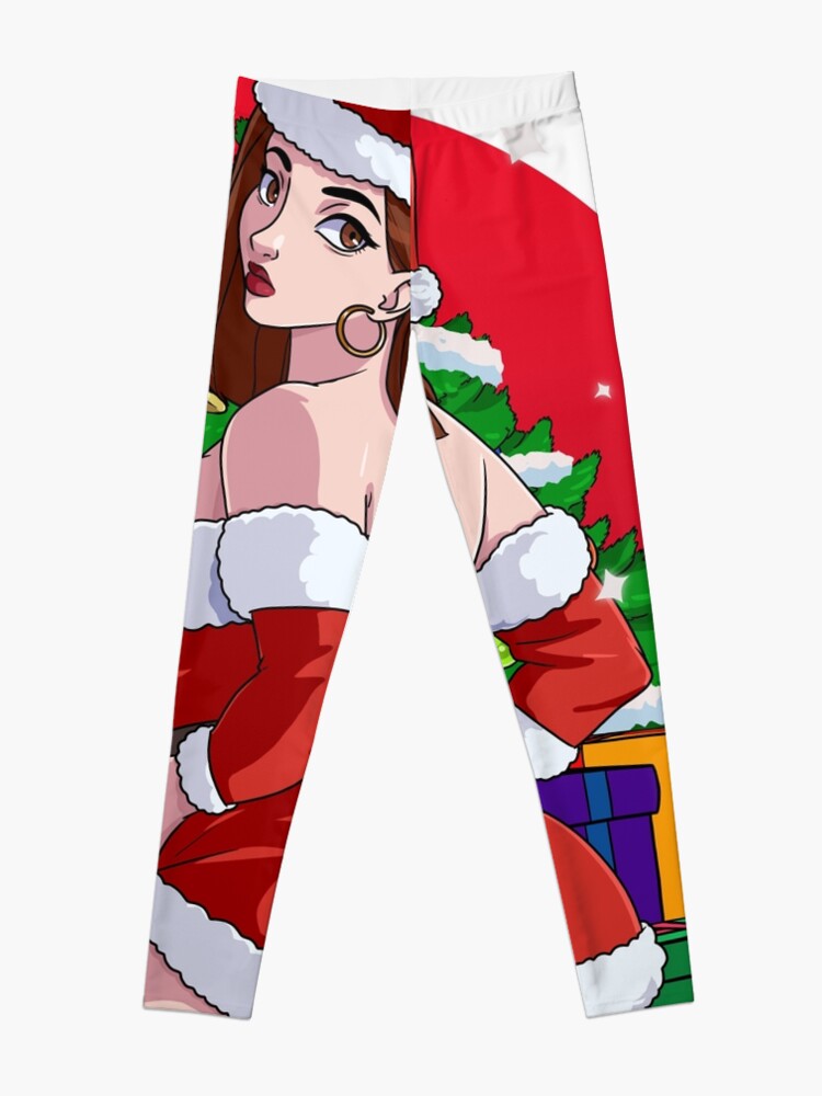 Mrs. Claus Sexy Christmas Anime Girl Leggings for Sale by Nosek1ng