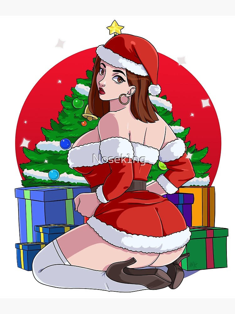 Mrs Claus Sexy Christmas Anime Girl Photographic Print For Sale By Nosek1ng Redbubble