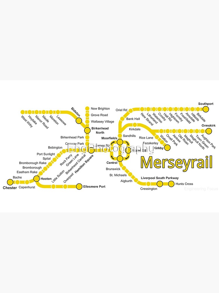 Merseyrail Network Map by EngPhotography