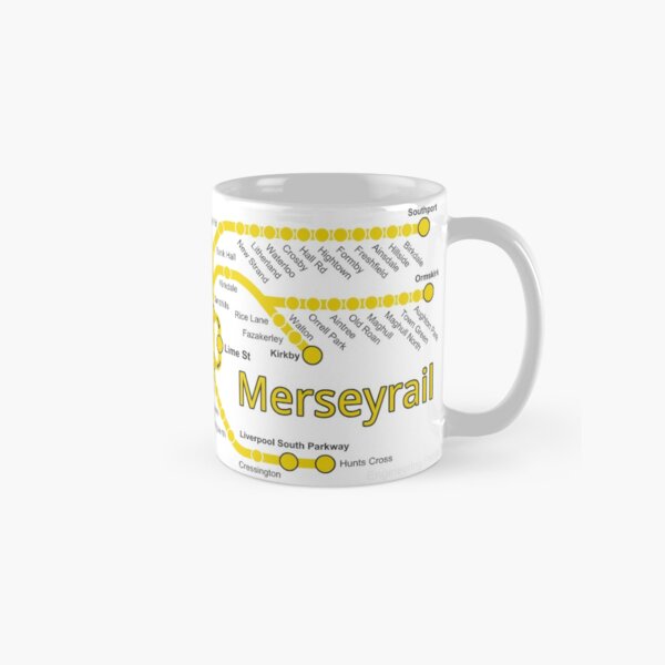 Merseyrail Network Map Classic Mug