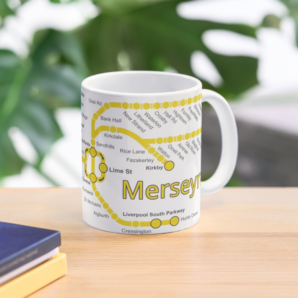 Merseyrail Network Map Mug