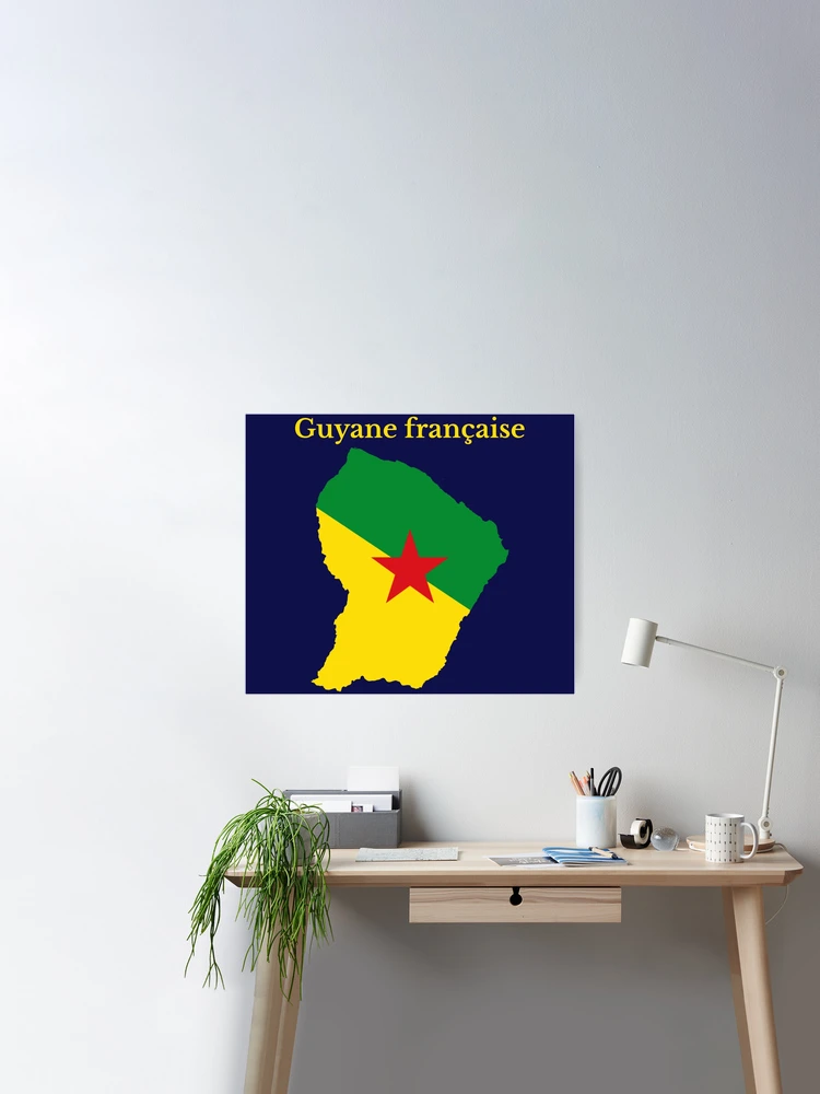 French Guiana Flag Overseas Provinces Of France Graphic Custom