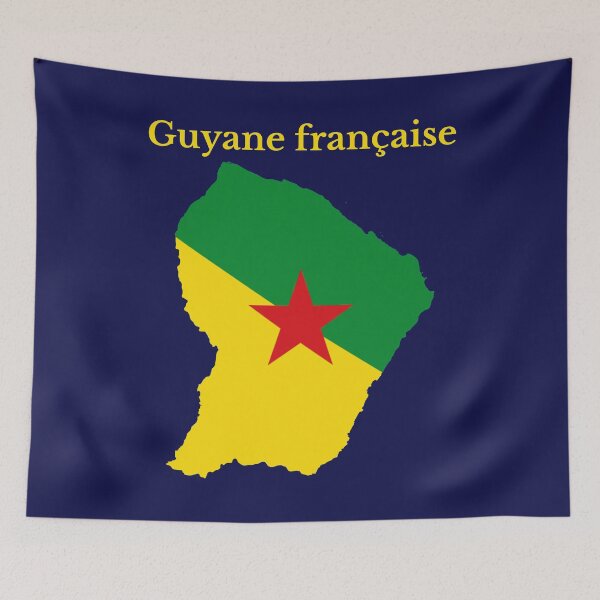 Item preview, French Guiana (Guyane française), Flag Map, French Region, France designed and sold by marosharaf.