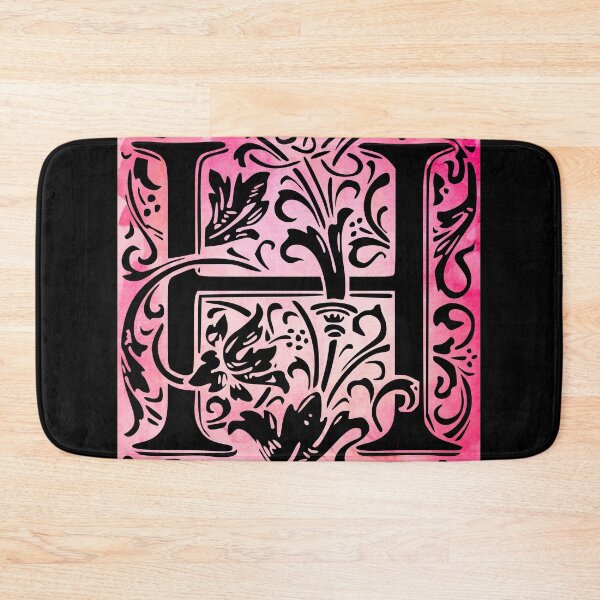 Item preview, The Letter H Pink Watercolor designed and sold by yacine12353.