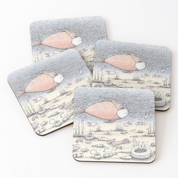 Item preview, sea,garbages and fish... designed and sold by Ercan BAYSAL.