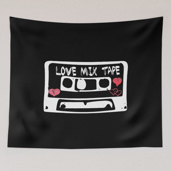 Item preview, Love Mix Tape Retro 80's 90's Cassette Hearts designed and sold by funnytshirtemp.