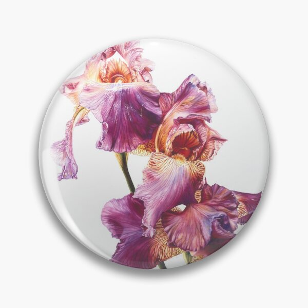 Item preview, Botanical Iris #2  Watercolor Painting designed and sold by Debbie Friis-Pettitt.
