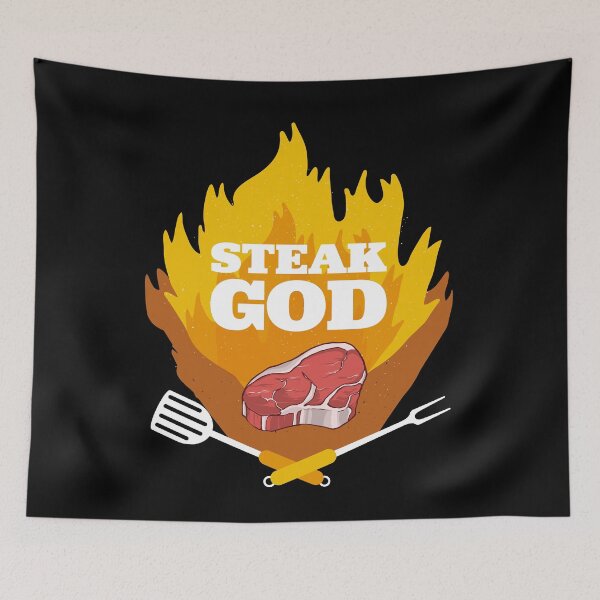 Item preview, Steak god grilling BBQ designed and sold by RJ-Art.