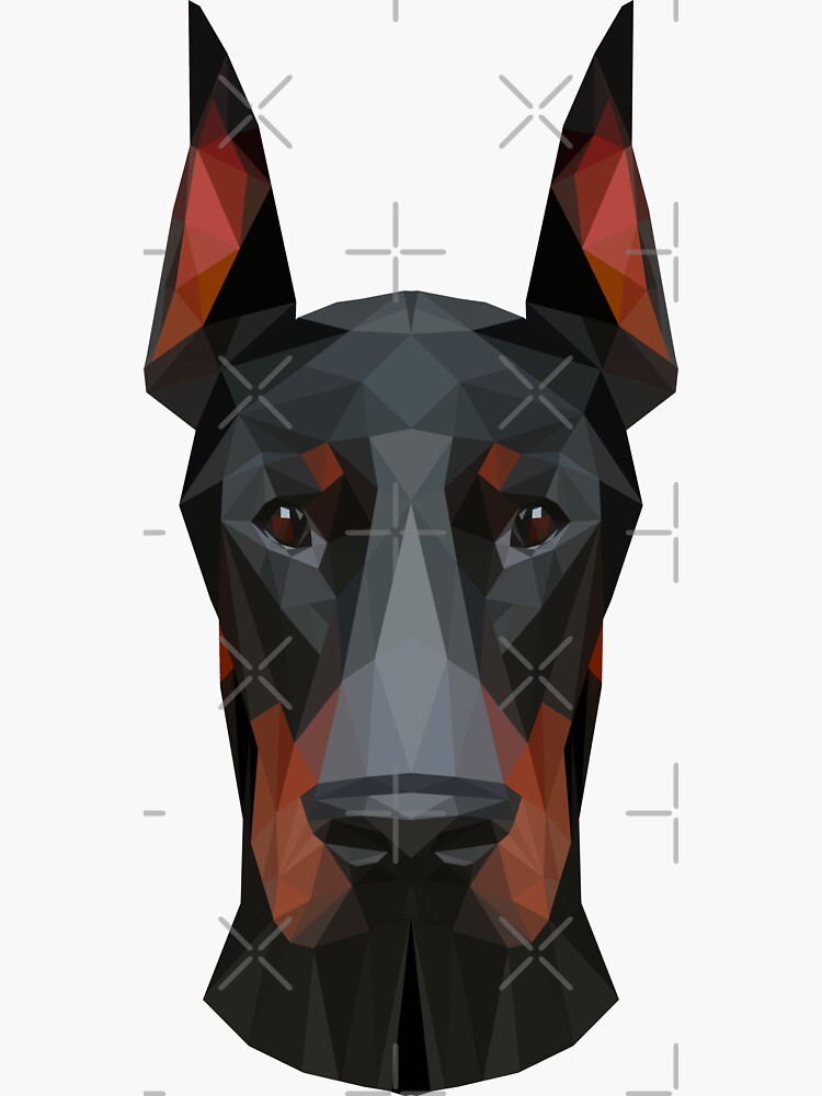 Polygonal Doberman Hoodie on sale dress