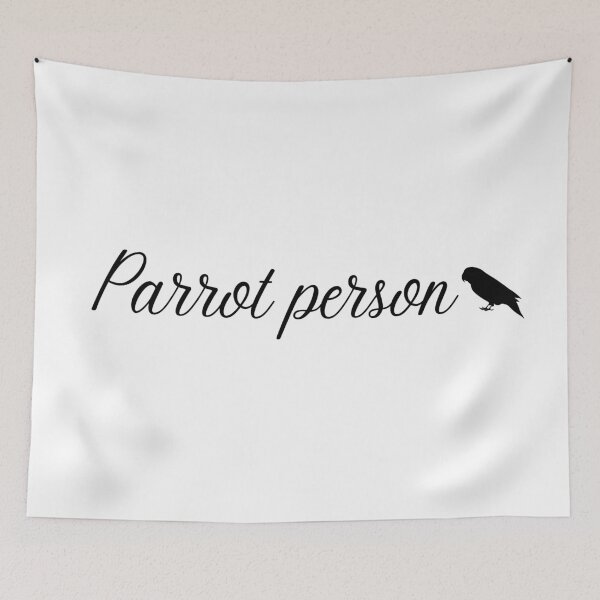 Item preview, parrot person mom quote black designed and sold by L'Atelier Oranjade.