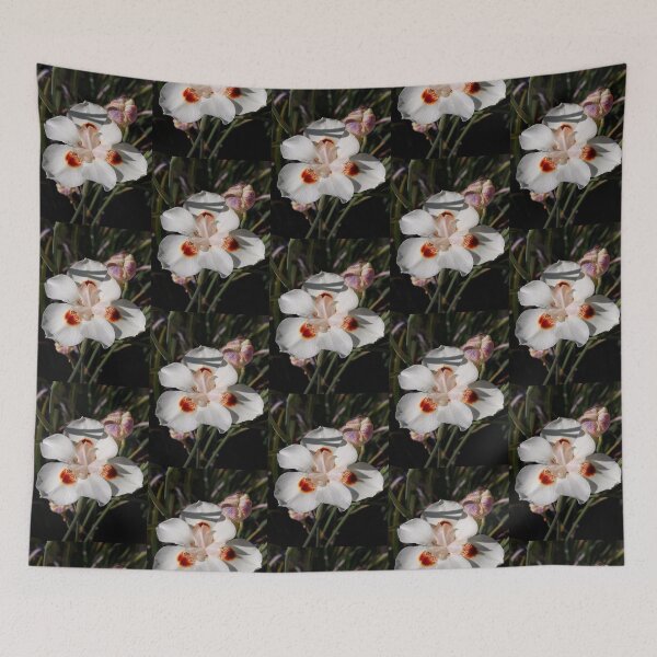 Item preview, Happy Wildflower White and Orange designed and sold by craftsbydaphy.
