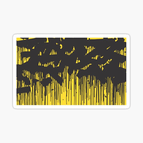 Yellow superdrip Sticker