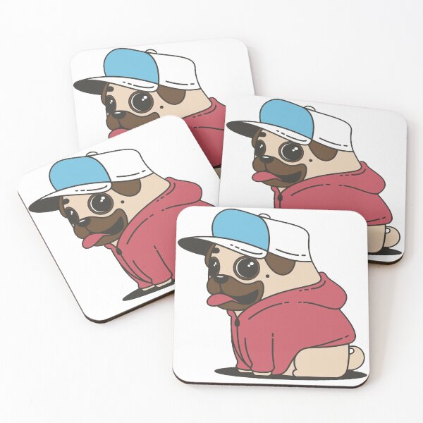 Item preview, Hipster Pug designed and sold by edwardecho.