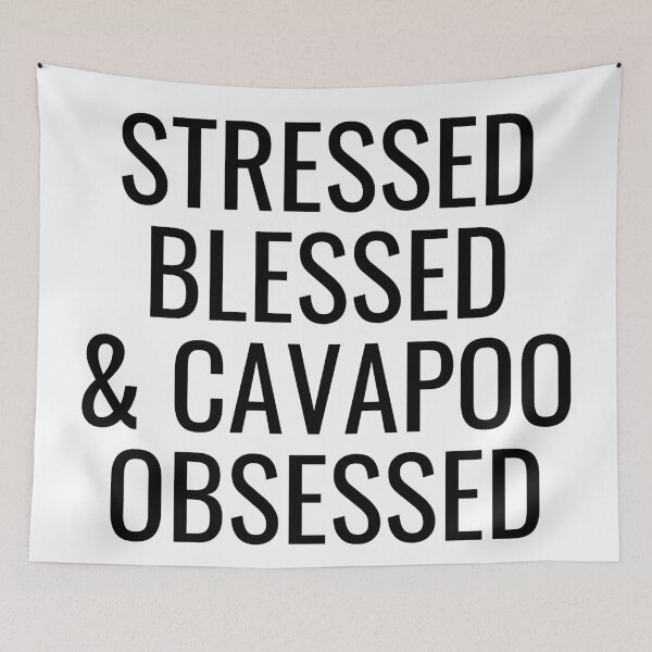 Item preview, Stressed Blessed & Doodle Obsessed designed and sold by thecavapootales.