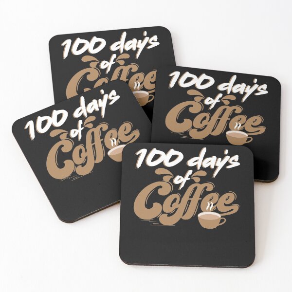 Artikelvorschau, 100 Tage Kaffeelehrer Geschenk entworfen und verkauft von TopDawgDesigns.