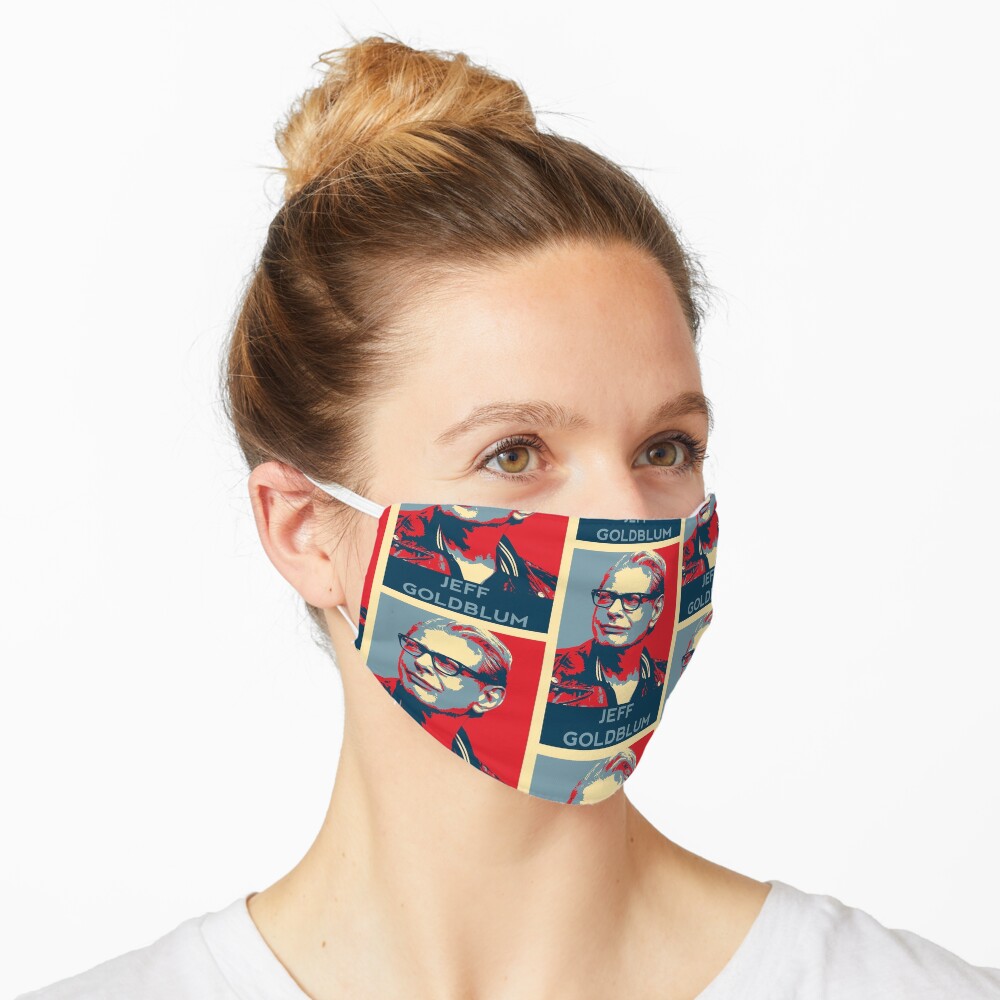 Jeff Goldblum Face Hope Pattern Mask By Dennieb Redbubble - roblox jeff mask