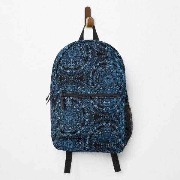 Item preview, Navy Blue Bohohemian Geometric Circles Pattern designed and sold by newburyboutique.