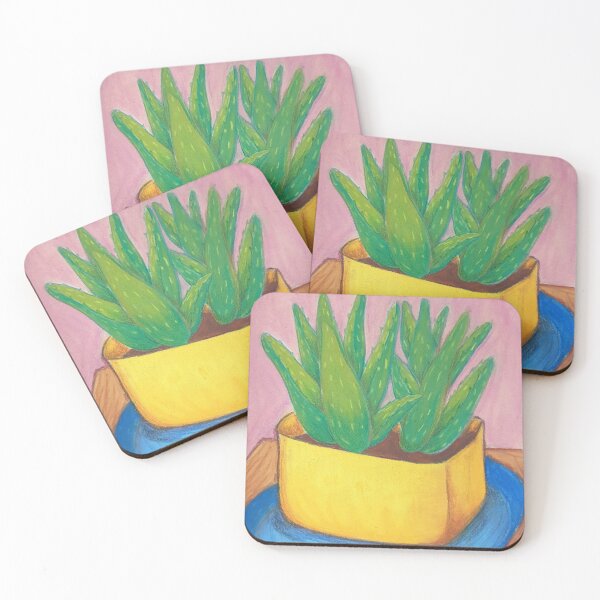 Item preview, Aloe vera in pot pastel art designed and sold by StarlightTales.