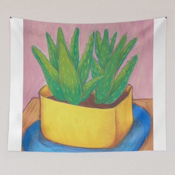 Item preview, Aloe vera in pot pastel art designed and sold by StarlightTales.