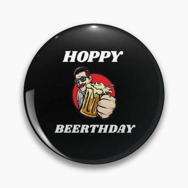 Artikelvorschau, Hoppy Beerthday Beer Drinker Geburtstagsgeschenk entworfen und verkauft von ZiesMerch.