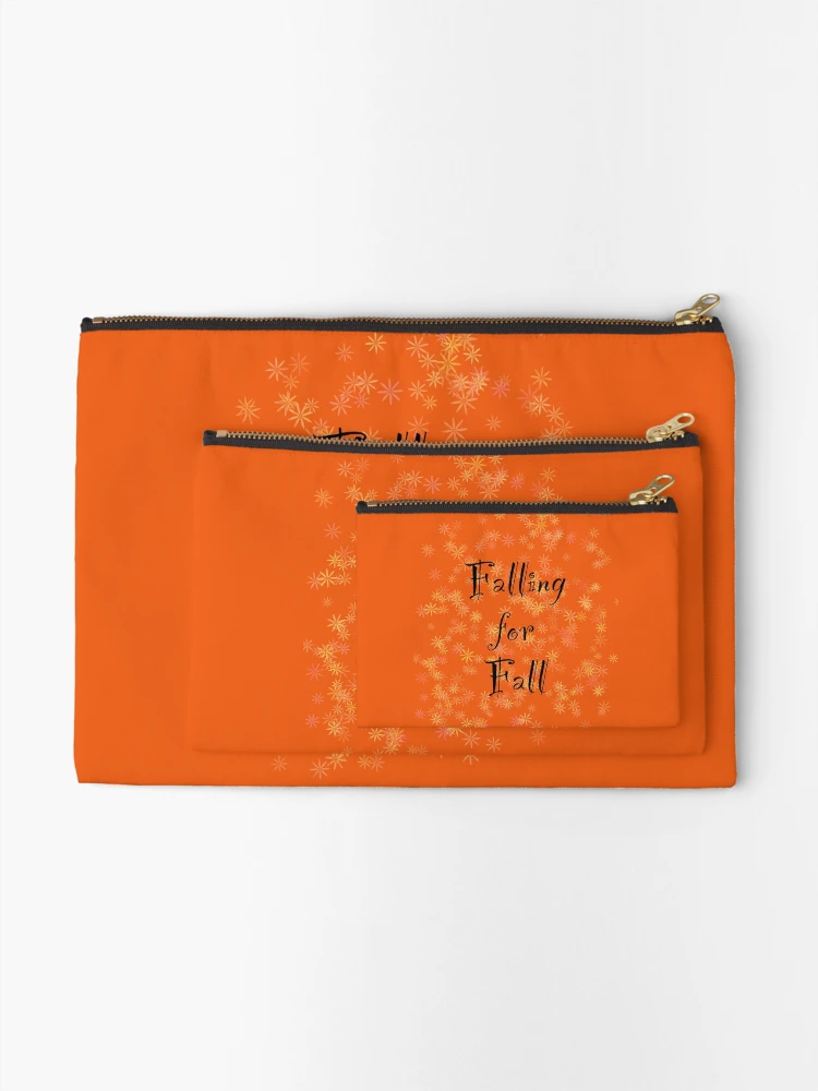 Thumbnail 2 of 4, Zipper Pouch, Falling For Fall Pattern designed and sold by Life Is Beautiful.