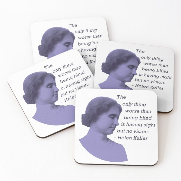 Item preview, Helen Keller Quote - Women's History designed and sold by mypolitics.